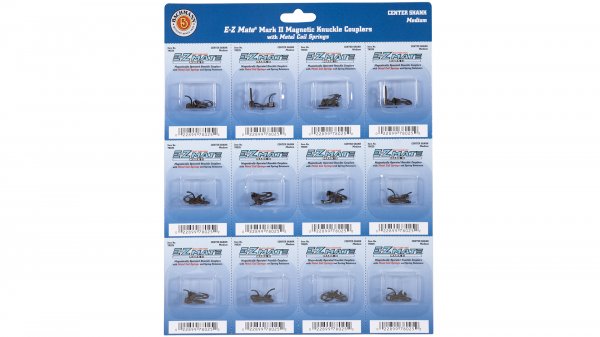 Bachmann 78025 HO Scale EZ-Mate Mark II Center Shank Medium Coupler - 1 Pair