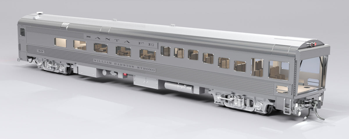 Broadway Limited Imports 9992 HO ATSF Track Inspection Car, ATSF #89 "William Barstow Strong", 1990-1995 Appearance - view 6
