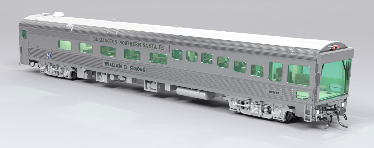Broadway Limited Imports 9993 HO BNSF Track Inspection Car, BNSF #32 "William B. Strong", 1996-2008 Appearance - view 6