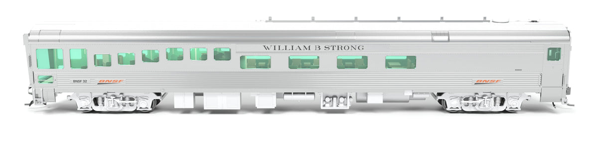 Broadway Limited Imports 9996 HO BNSF Track Inspection Car, BNSF #32 "William B. Strong", 2018-Present Appearance - view 2
