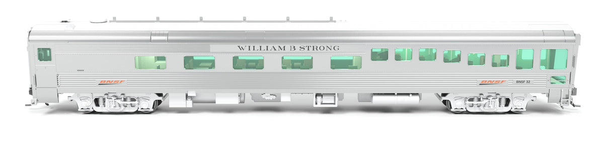 Broadway Limited Imports 9996 HO BNSF Track Inspection Car, BNSF #32 "William B. Strong", 2018-Present Appearance - view 3