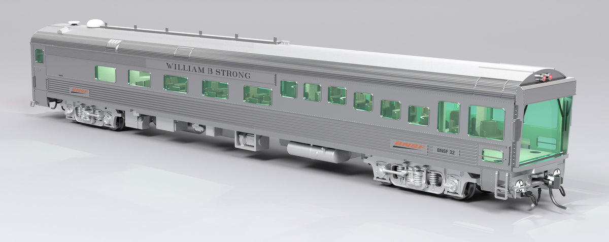 Broadway Limited Imports 9996 HO BNSF Track Inspection Car, BNSF #32 "William B. Strong", 2018-Present Appearance - view 6