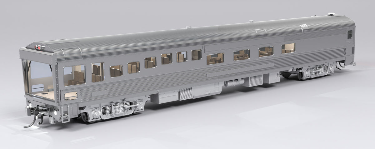 Broadway Limited Imports 9997 HO ATSF #89 Track Inspection Car, Unlettered, Stainless Steel - view 5