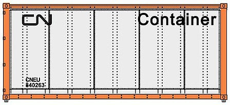 Walthers SceneMaster 8653 HO Scale 20' Container Canadian National