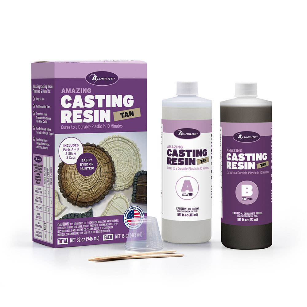 Alumilite 10060 AlumiRes RC-3 Tan Casting Resin - 32oz