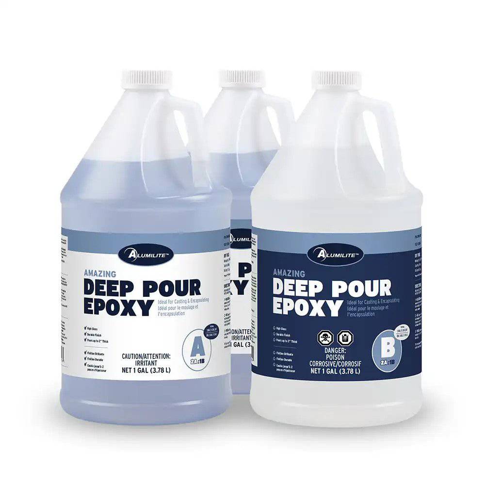 Alumilite 10613 Amazing Deep Pour Epoxy Resin 3 Gallon Kit
