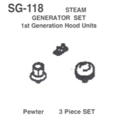 Details West 118 HO Scale Steam Generator Set, 1st Generation Hood Units - 1 set