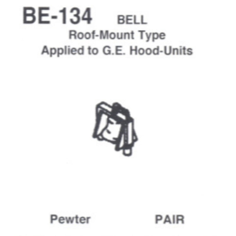 Details West 134 HO Scale Bell, Roof Mount, GE Hood Units - 2 (pair)