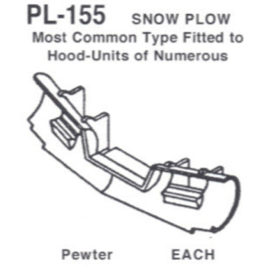 Details West 155 HO Scale Snow Plow, Standard (2nd Generation Low Profile) - 1