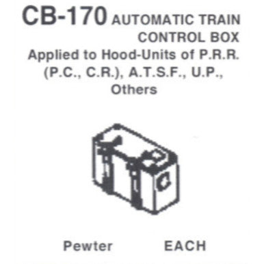 Details West 170 HO Scale Automatic Train Control Box: Hood Units