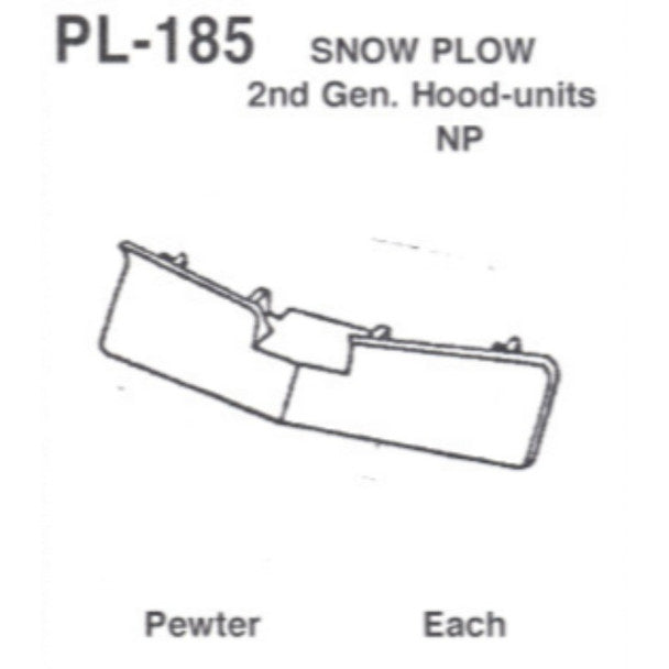 Details West 185 HO Scale Snow Plow: 2nd Gen. Hood Units