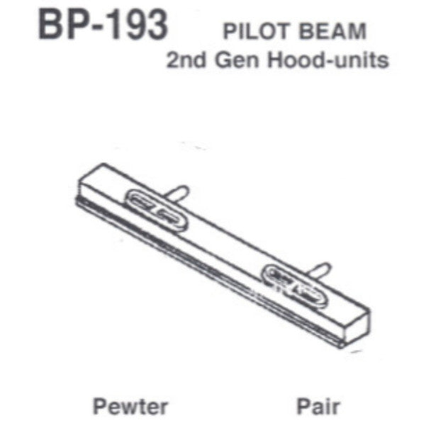 Details West 193 HO Scale Pilot Beam: 2nd Gen. Hood Units