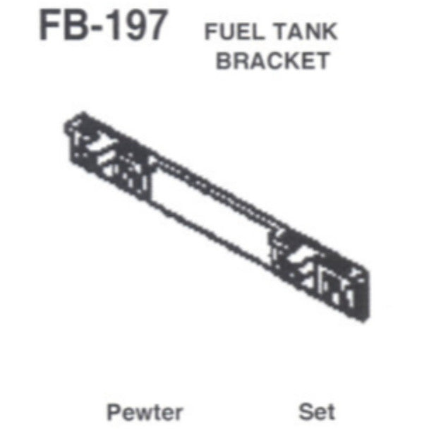 Details West 197 HO Scale Fuel Tank Bracket: EMD (End-Type) - pkg(2)