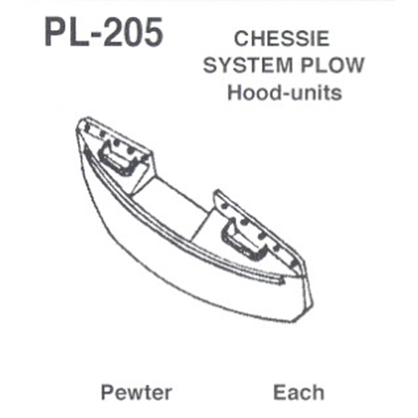 Details West 205 HO Scale Chessie System Plow (Hood Units)