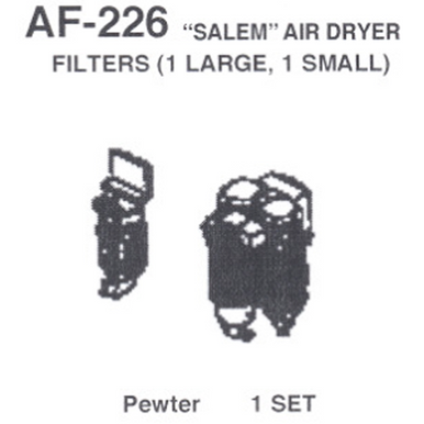 Details West 226 HO Scale Details West Salem Air Dryer Filters (226) - 1 Large, 1 Small
