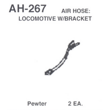 Details West 267 HO Scale Air Hose - Locomotive w/Bracket (AH-267)