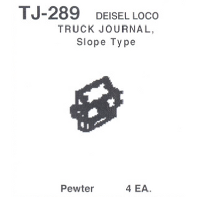 Details West 289 HO Scale Diesel Loco Truck Journal - Slope Type, All Roads (TJ-289) - 4