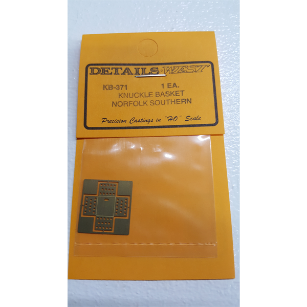 Details West 371 HO Scale NS Knuckle Basket, Photo-Etched
