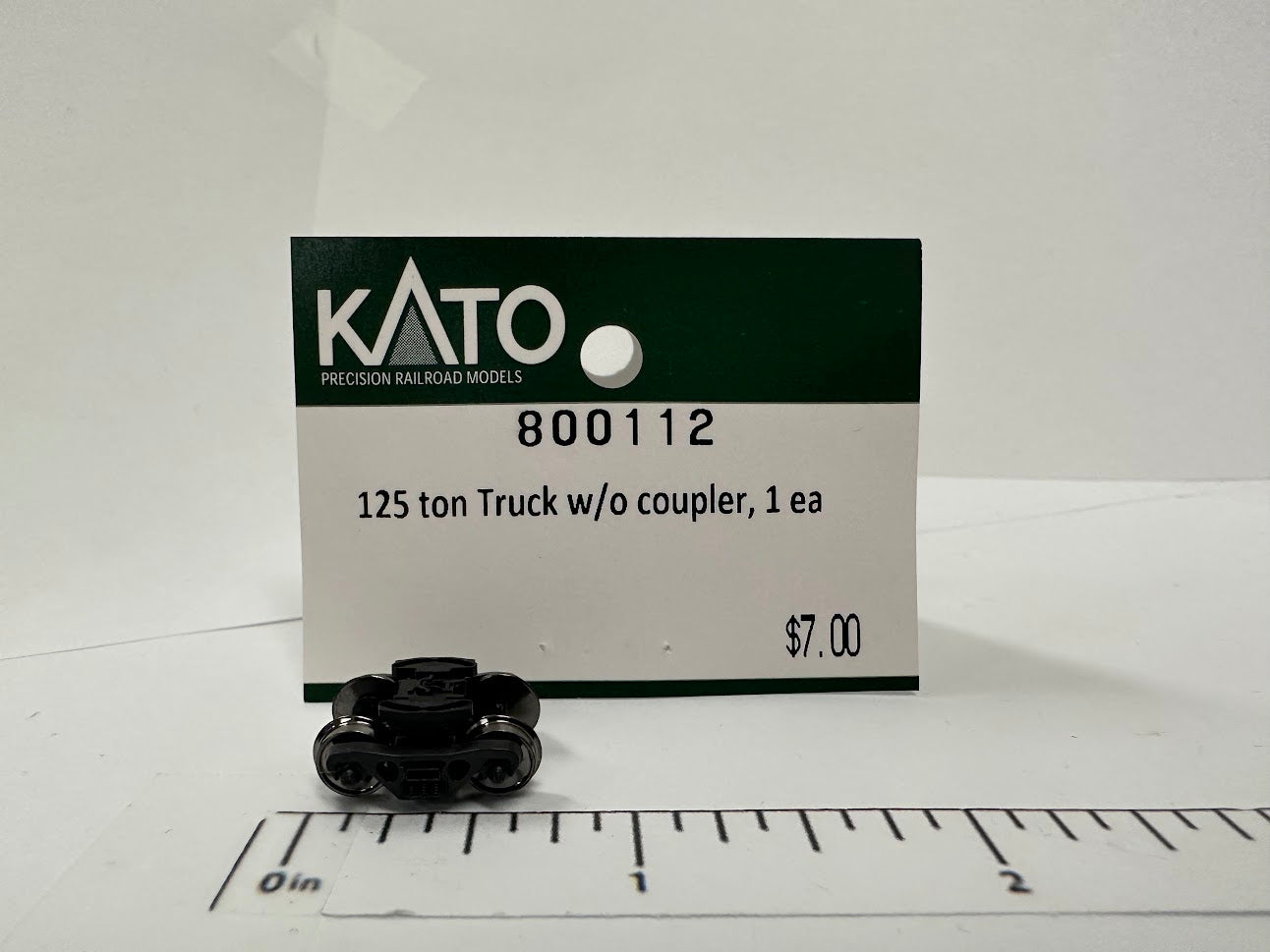 Kato N scale 125 ton truck without coupler, black, part 800112