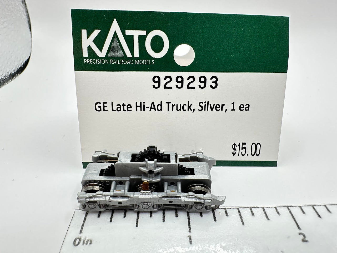 Kato N scale GE late Hi-Ad locomotive truck, silver, part 929293