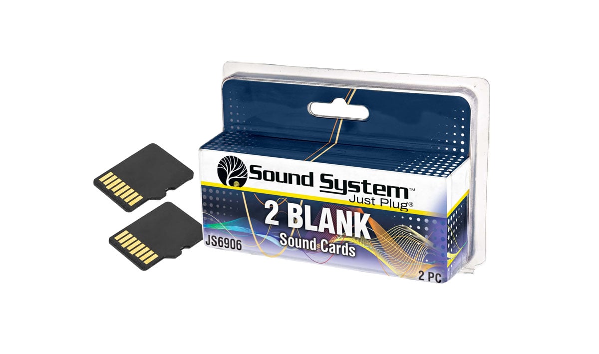 Woodland Scenics JS6906 Just Plug 2 Blank Sound Cards