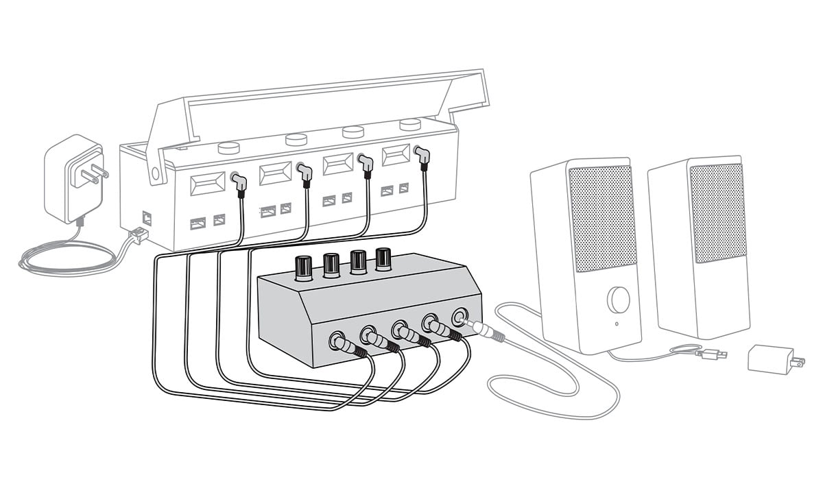 Woodland Scenics JS6963 Just Plug Room Speaker Mixer - image 2