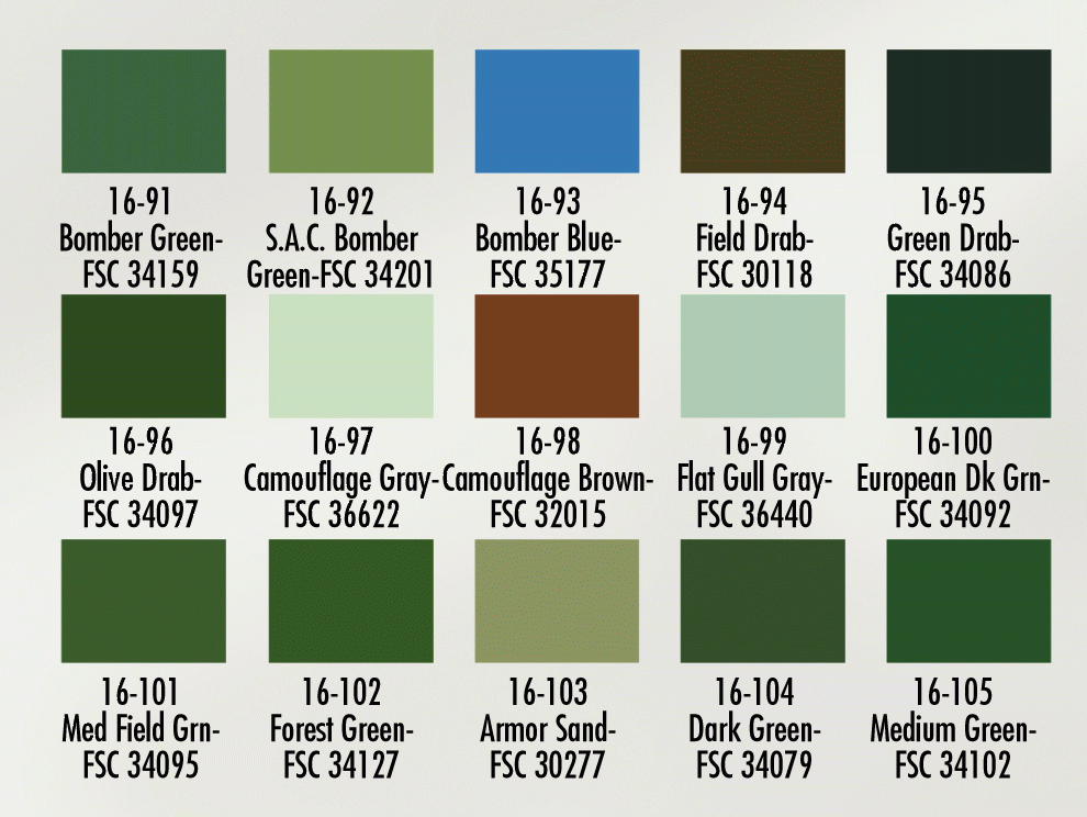 Badger 16105 Modelflex Military Color Medium Green Acrylic Paint 1 oz