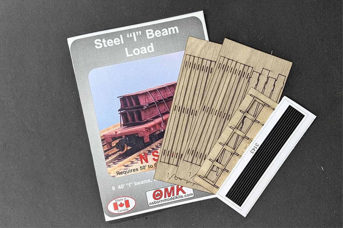 Osborn Models 3143 N Scale Steel I Beam Load - 1 kit