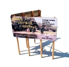 Osborn Models 3023 N Scale "V" Shaped Billboard - 2 billboards / 3 signs