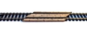 Osborn Models 3036 N Scale Osborn Model Kits N 3036 45 Degree Level Crossing Boards Kit (2)