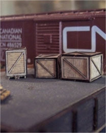 Osborn Models 1065 HO Scale Osborn Model Kits HO 1065 Wooden Crates Kit (3)