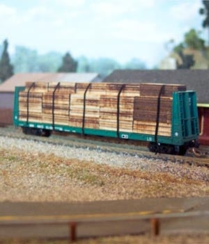 Osborn Models 3070 N Scale Osborn Model Kits N 3070 Flat Car Lumber Load Kit - 1 load