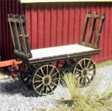 Osborn Models 3084 N Scale Osborn Model Kits N 3084 Baggage Cart Kit (2) - 2 carts
