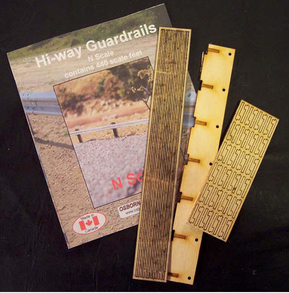 Osborn Models 3008 N Scale Highway Guardrails - 440 scale feet