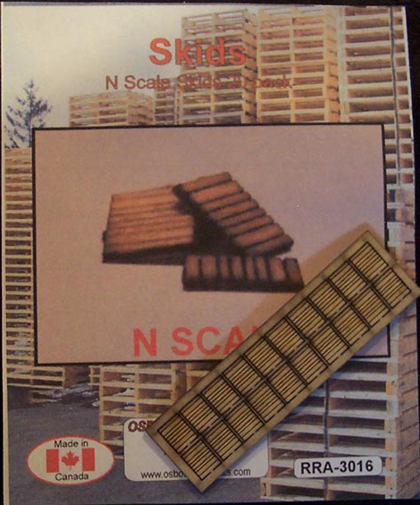 Osborn Models 3016 N Scale Skids 20-Pack - 20 skids