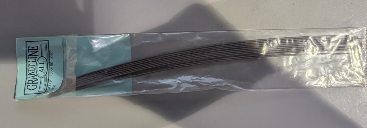 Grandt Line 3905 Plastic Rodding .050" - pkg(12)