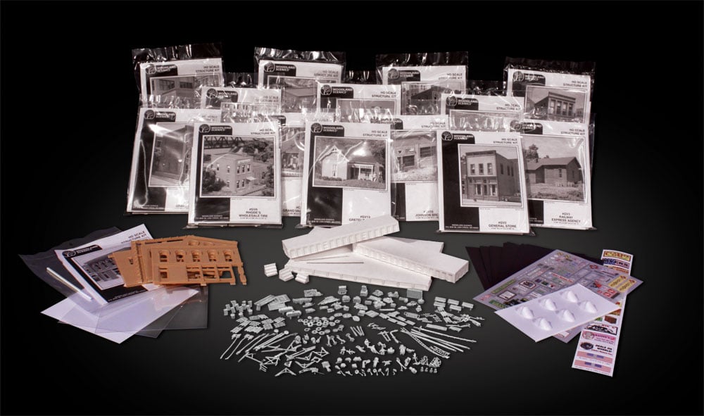 Woodland Scenics S1486 HO Scale City & Industry Building Set - 15 Kits