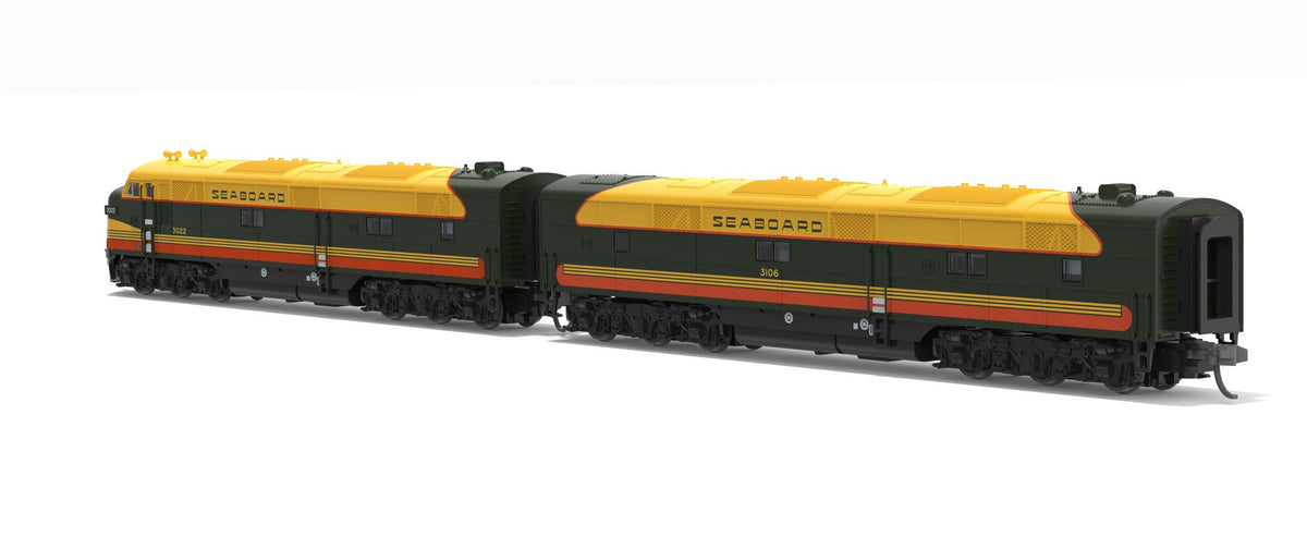 Broadway Limited Imports 10228 N EMD E7 A/B Set, SAL 3022 / 3106, Citrus Scheme, A-unit Paragon4 Sound/DC/DCC, Unpowered B, N - view 3