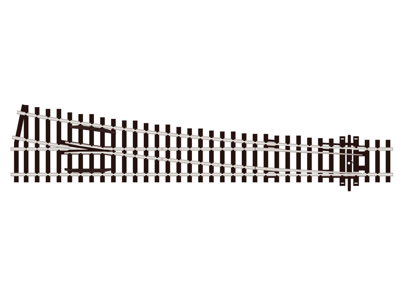 Peco SLE88 HO/OO Scale Code 100 Large Radius Right Hand