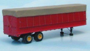T-003 34' Tandem Fruehauf Dura Van Trailer with Canvas Top