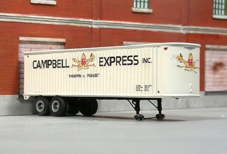 T-005-1 1950-54 34' Tandem Fruehauf Trailer w/ Campbell Express Decals