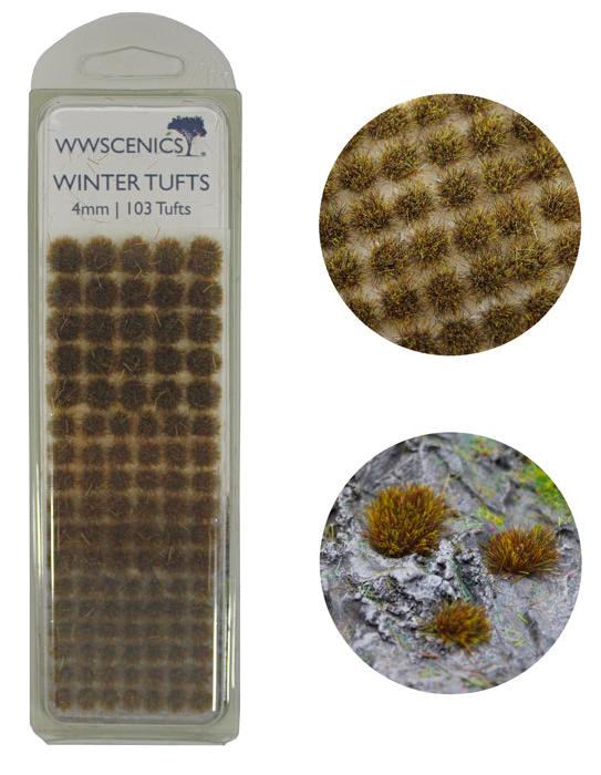 Peco W3TWI4 Winter Tufts 4 mm x 103