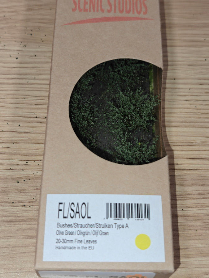 Martin Welberg FL-SAOL Bushes Type A with Fine Leaves - Olive Green