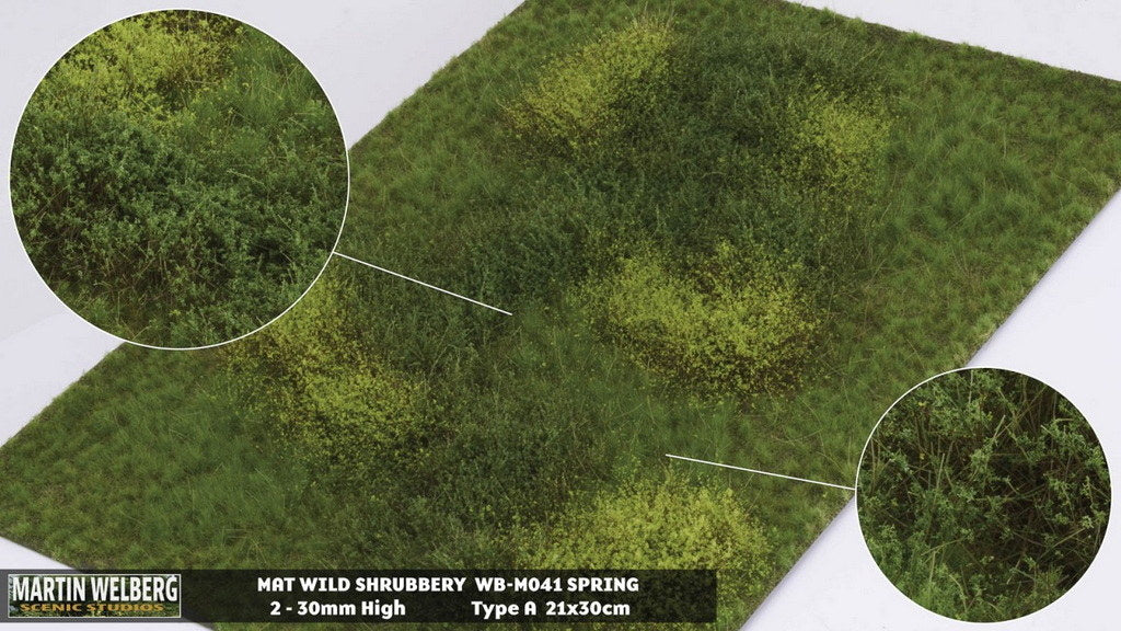 Martin Welberg M041 Wild Shrubbery Mat - Spring Type A