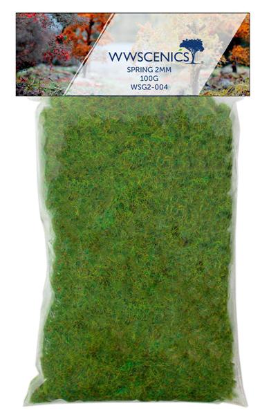 Peco WSG2004 Refill for 1000 ml canister 2 mm Spring Static Grass 100 g