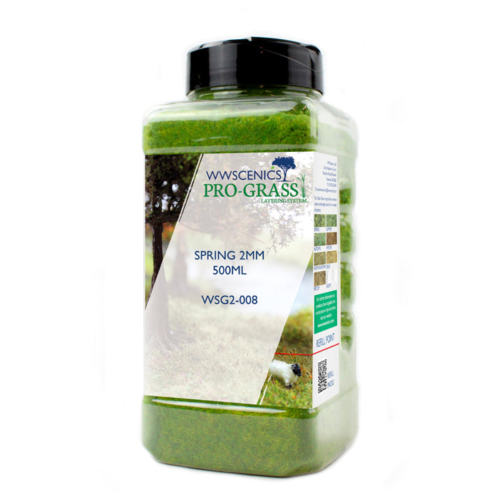 Peco WSG2008 2 mm Spring Static Grass - 500 ml Canister