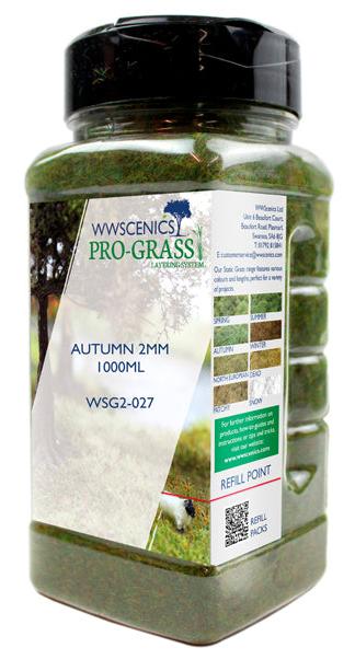Peco WSG2009 2 mm Spring Static Grass - 1000 ml Canister
