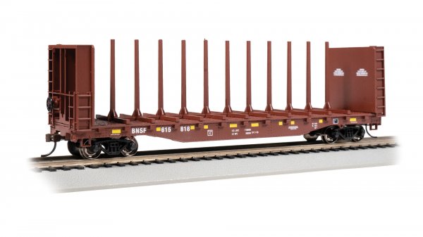 Bachmann 12905 HO Scale 52' Center-Beam Flatcar - BNSF #615818