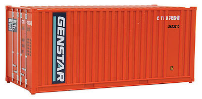 Walthers SceneMaster 8003 HO Scale 20' Corrugated Container Genstar