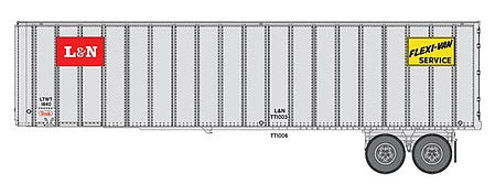 Walthers SceneMaster 2602 HO Scale Flexi-Van 40' Trailer 2-Pack - L&N